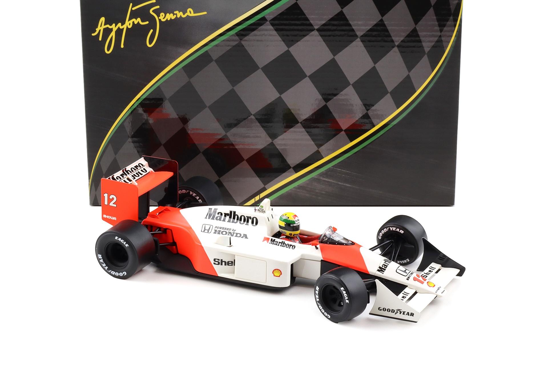 1:18 PremiumX McLAREN Honda MP4/4 Ayrton Senna #12 GP Japan 1988