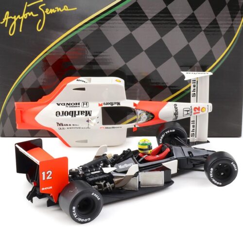 1:18 PremiumX McLAREN Honda MP4/4 Ayrton Senna #12 GP Japan 1988