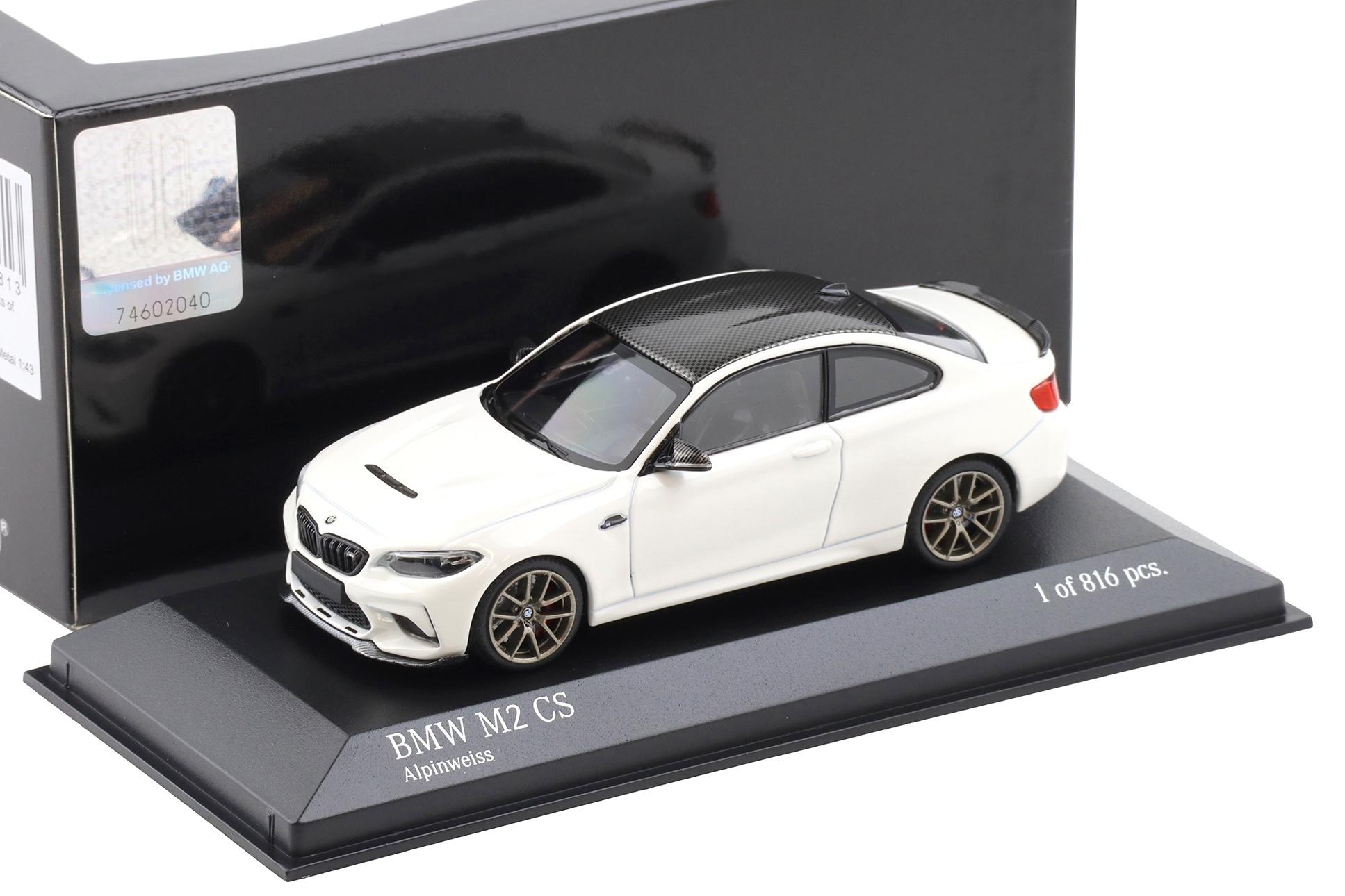 1:43 Minichamps BMW M2 CS Coupe Alpin white/ gold wheels 2020
