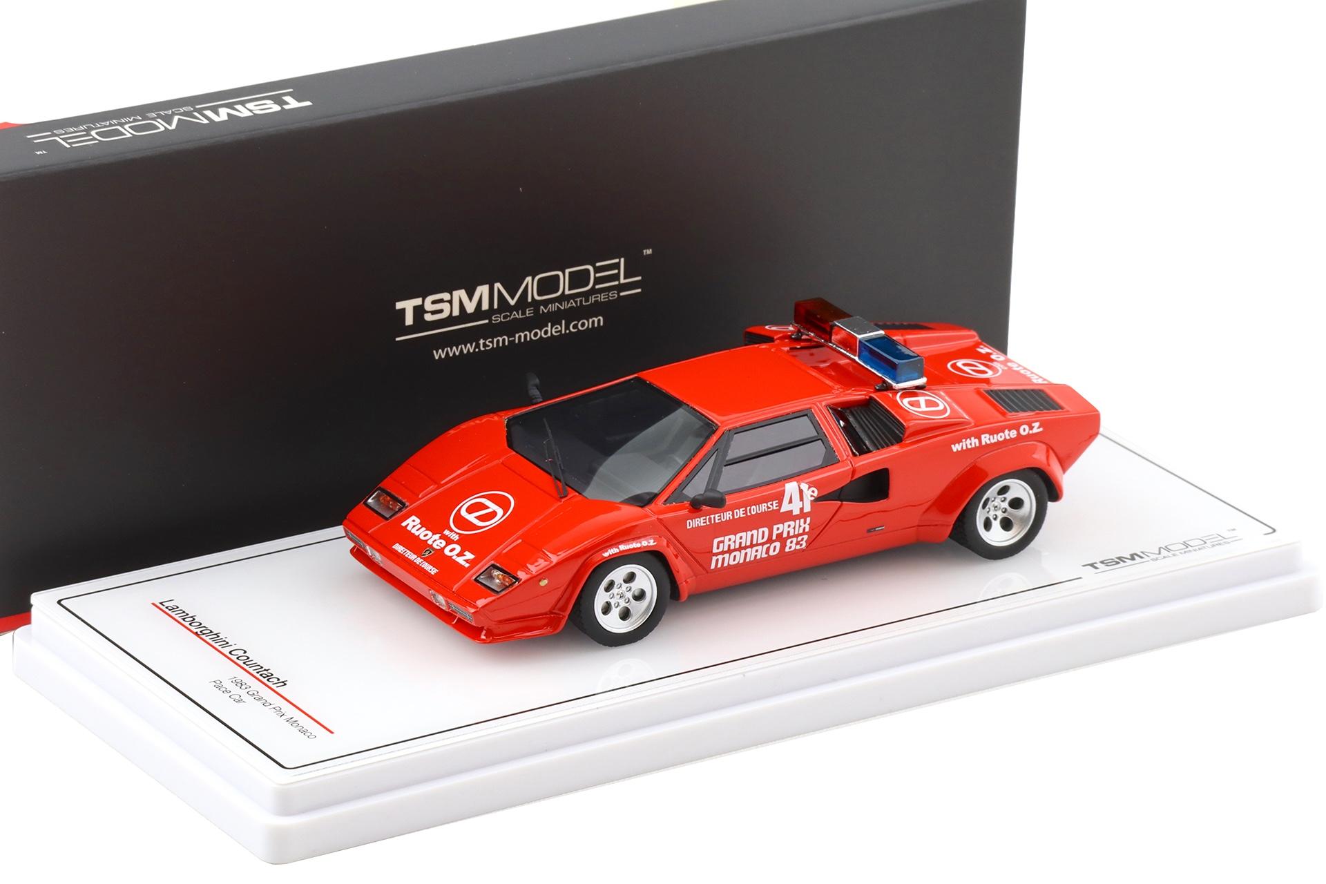 1:43 TSM Model Lamborghini Countach 1983 Monaco GP Pace Car TSM430861