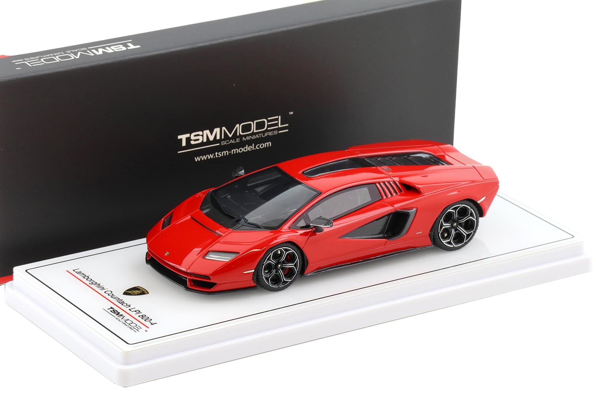 1:43 TSM Model Lamborghini Countach LPI800-4 Rosso Mars red TSM430782