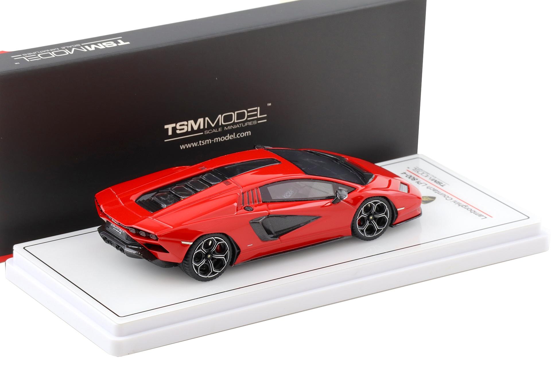 1:43 TSM Model Lamborghini Countach LPI800-4 Rosso Mars red TSM430782