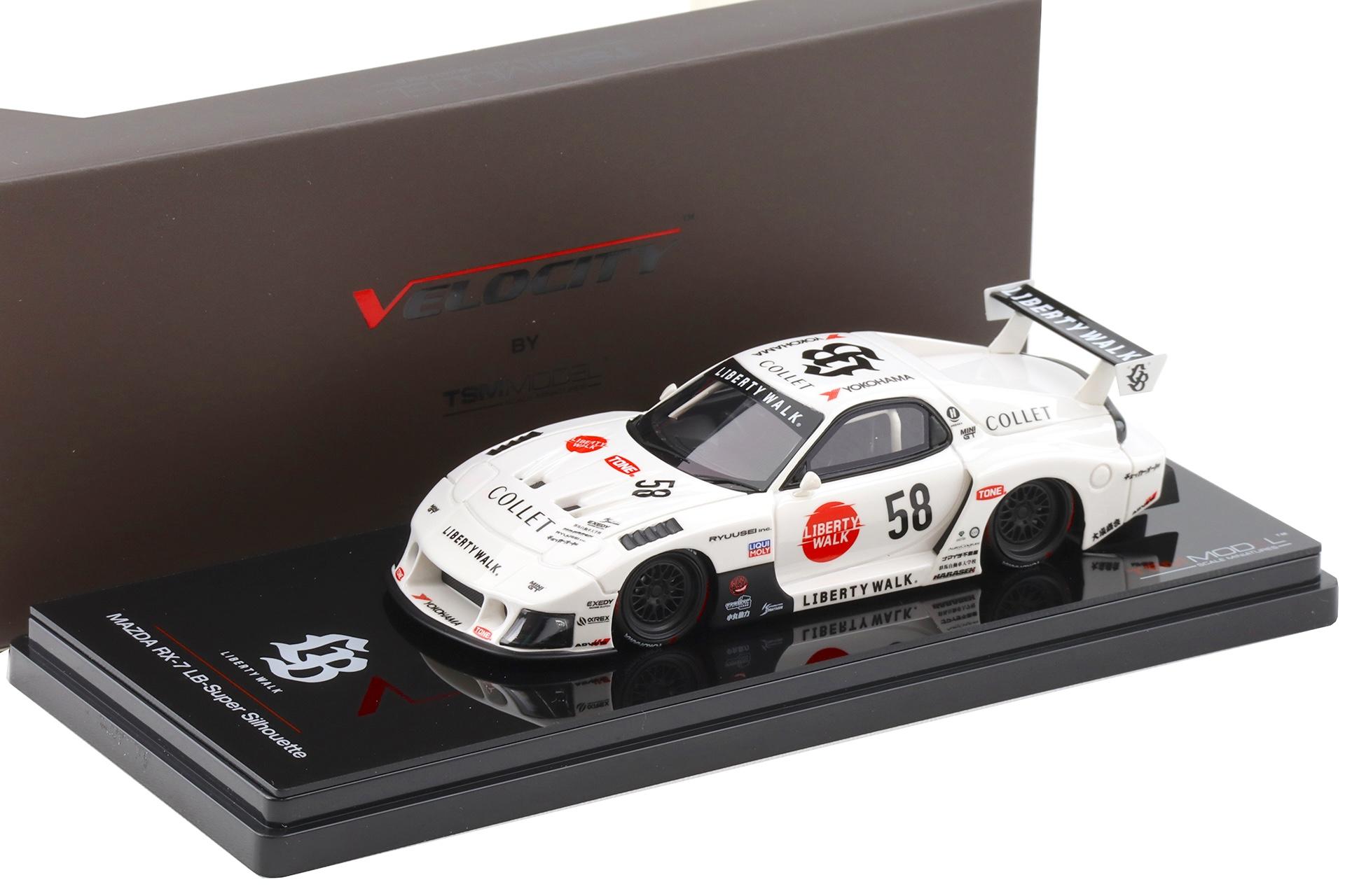 1:43 TSM Model Mazda RX-7 LB-Super Silhouette LB-Hinomaru white TSMV0030