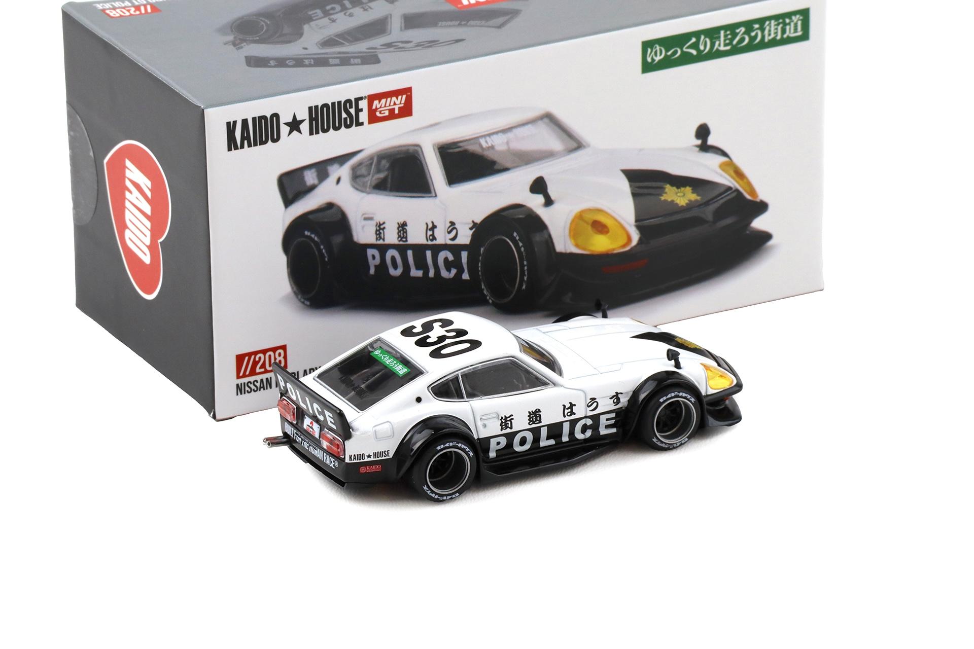 1:64 TSM Mini GT Kaido House Nissan Fairlady Z Kaido GT Police white/ black