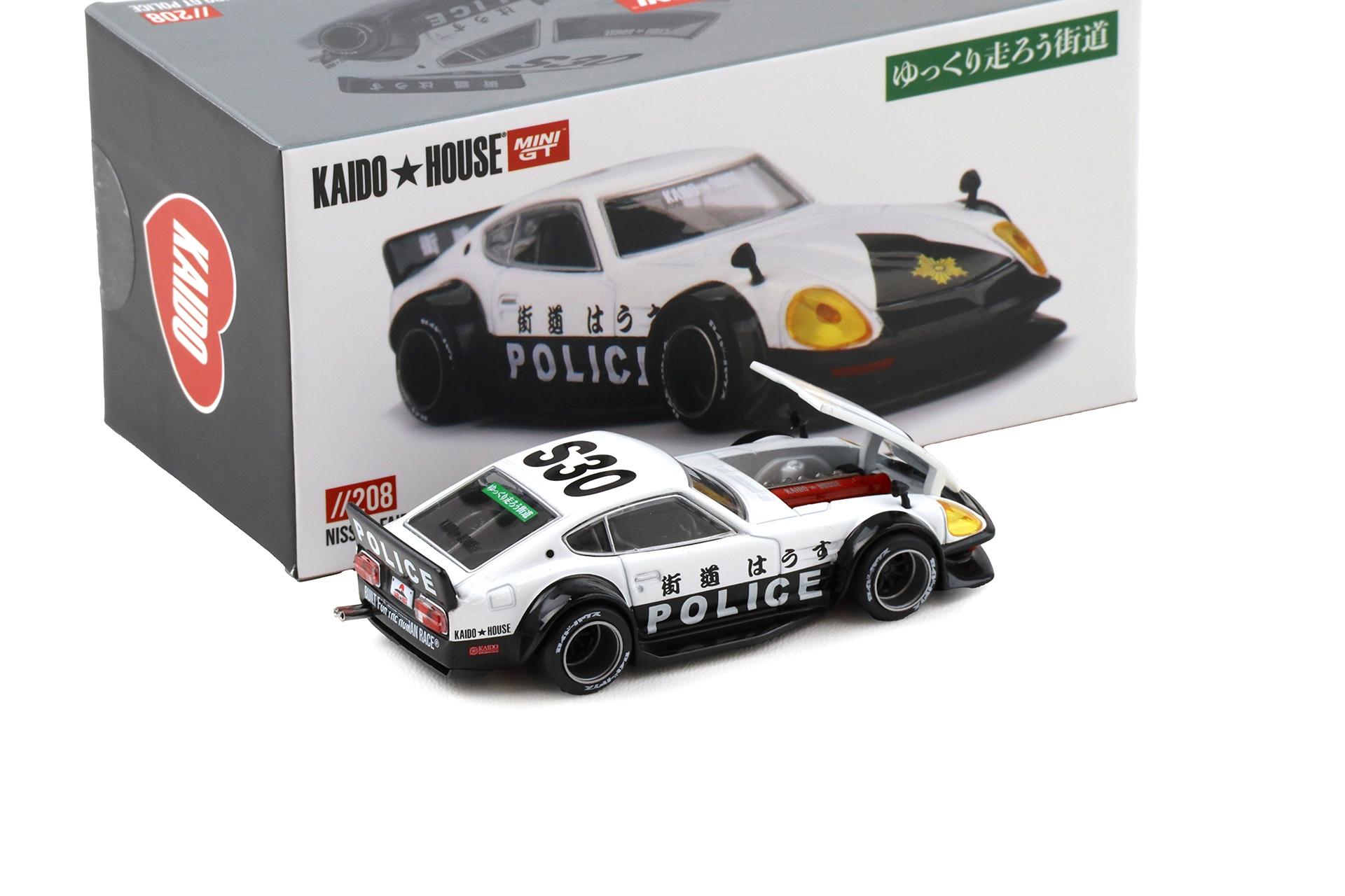 1:64 TSM Mini GT Kaido House Nissan Fairlady Z Kaido GT Police white/ black
