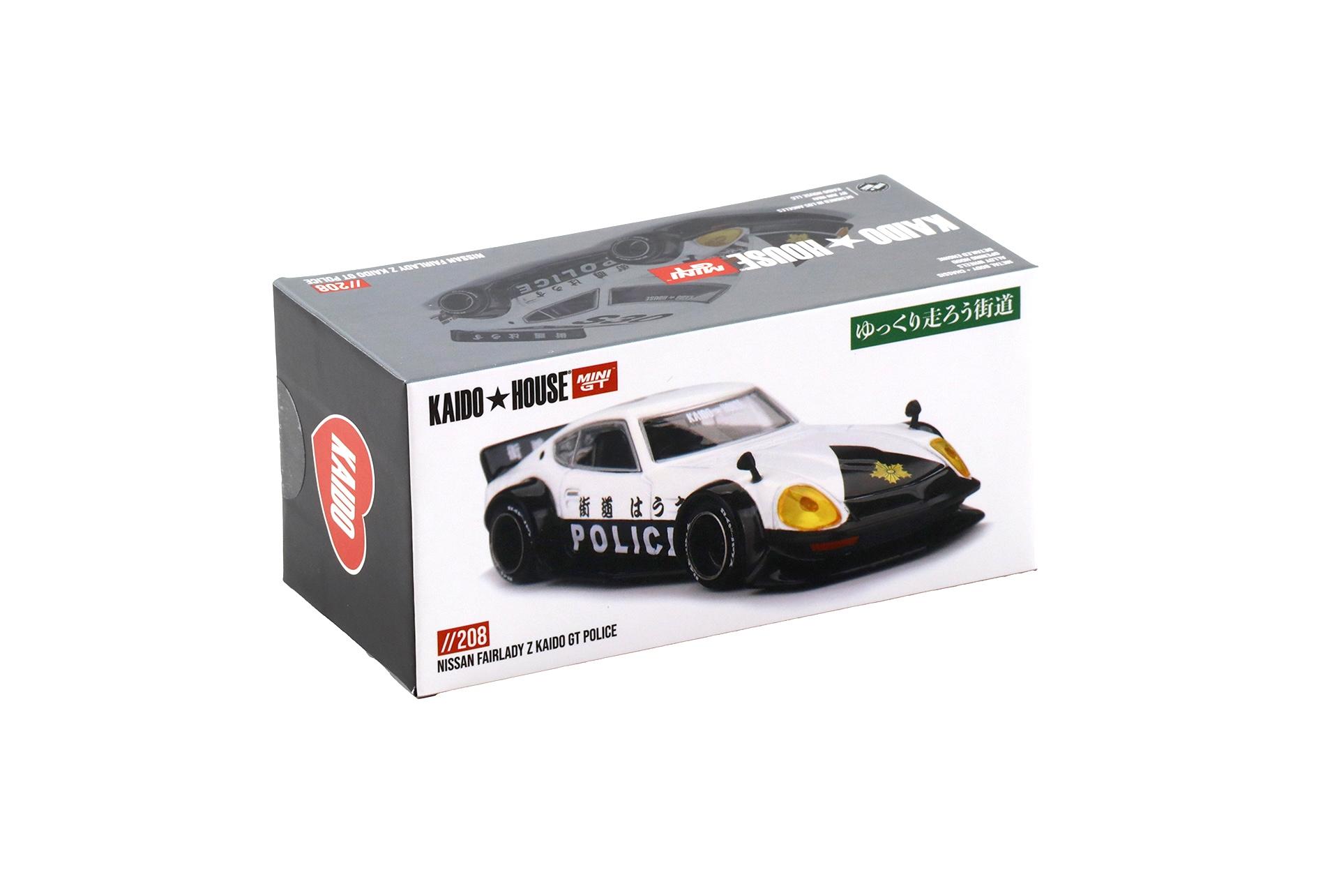 1:64 TSM Mini GT Kaido House Nissan Fairlady Z Kaido GT Police white/ black