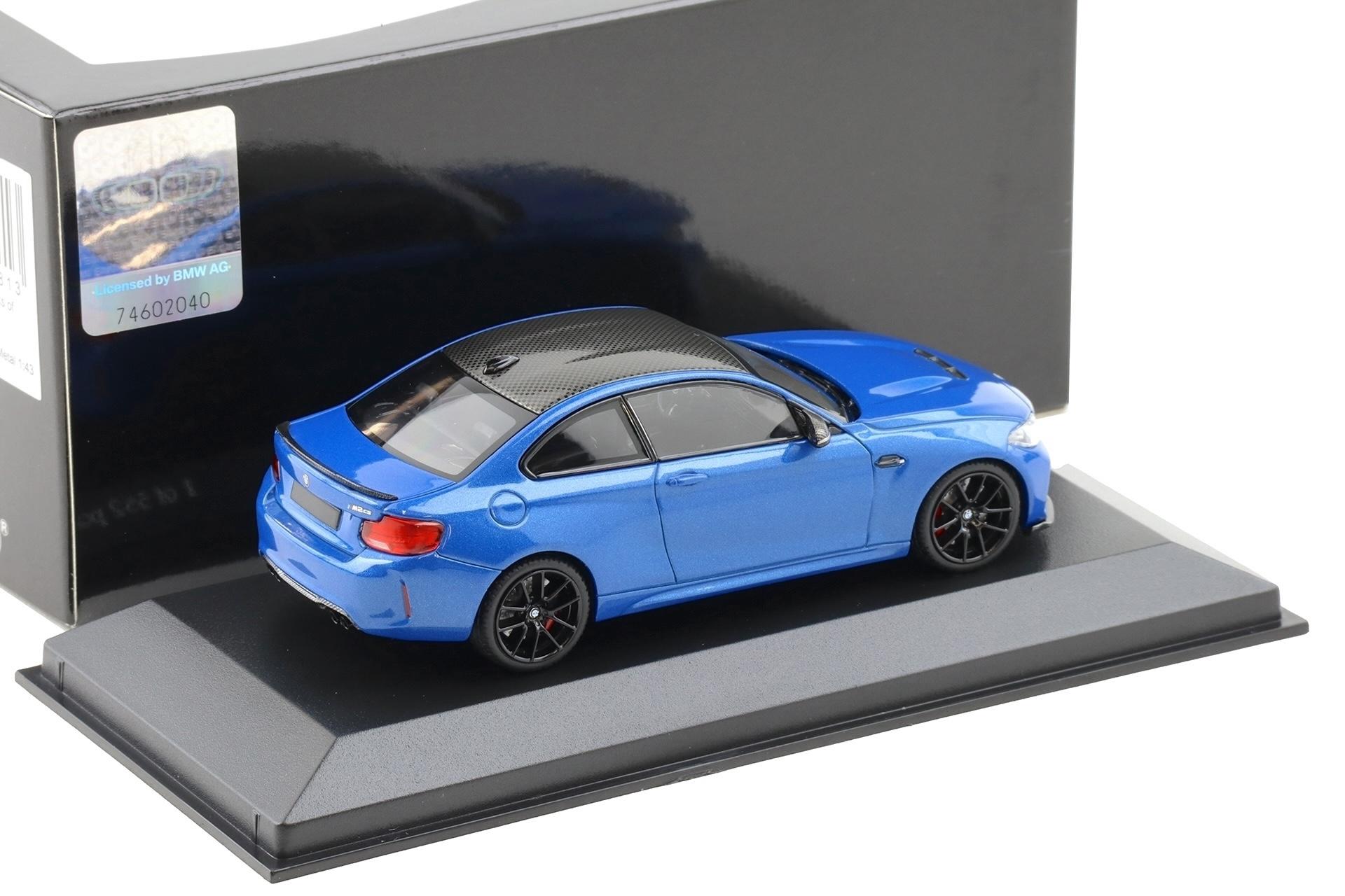1:43 Minichamps BMW M2 CS Coupe Misano blue/ black wheels 2020