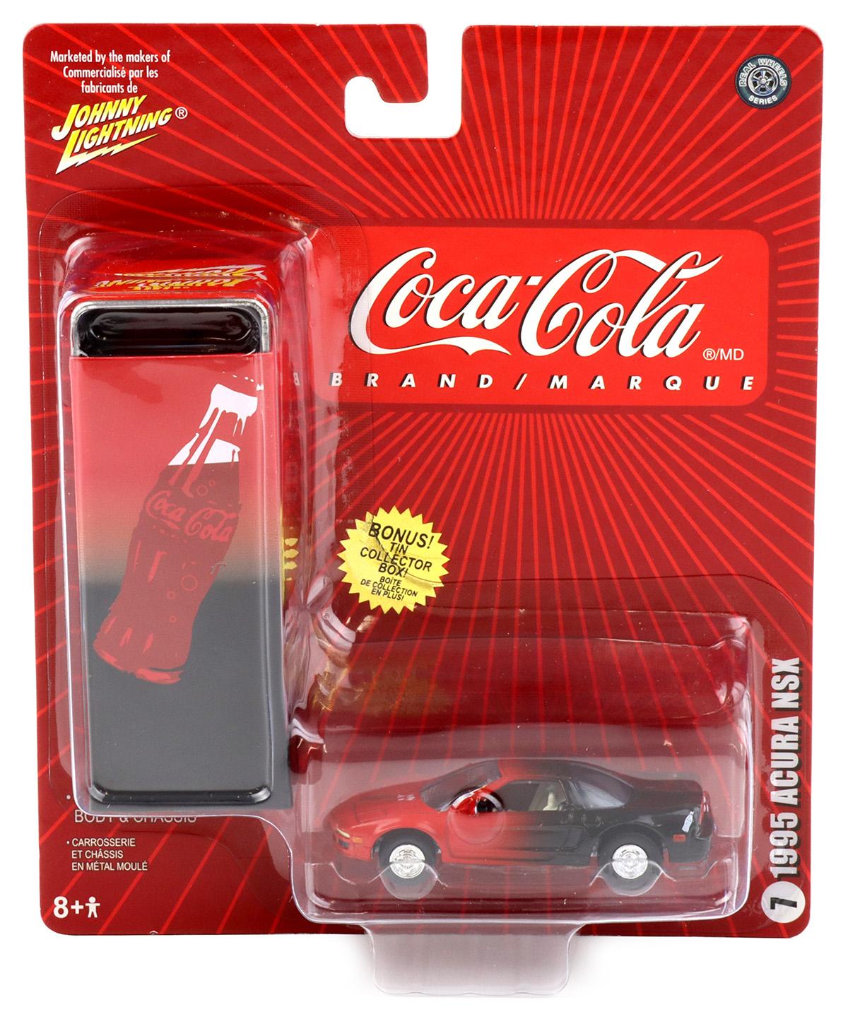 1:64 Johnny Lightning 1955 Acura NSX red/ black Coca Cola Brand