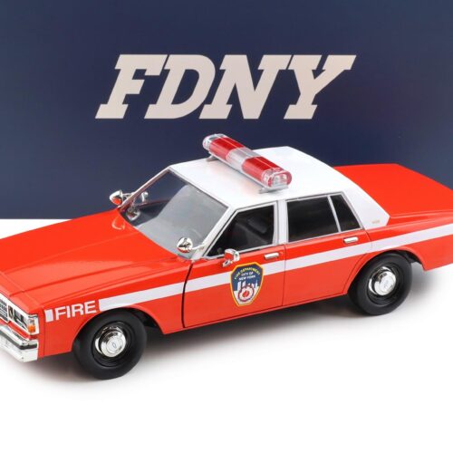 1:18 Greenlight 1987 Chevrolet Caprice 9CI FDNY New York Fire Department red