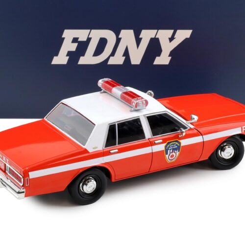 1:18 Greenlight 1987 Chevrolet Caprice 9CI FDNY New York Fire Department red