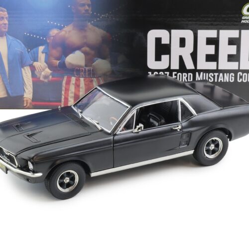 1:18 Greenlight 1967 Ford Mustang Coupe CREED matt black