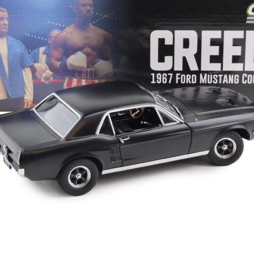 1:18 Greenlight 1967 Ford Mustang Coupe CREED matt black