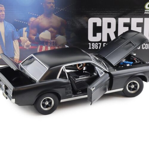 1:18 Greenlight 1967 Ford Mustang Coupe CREED matt black
