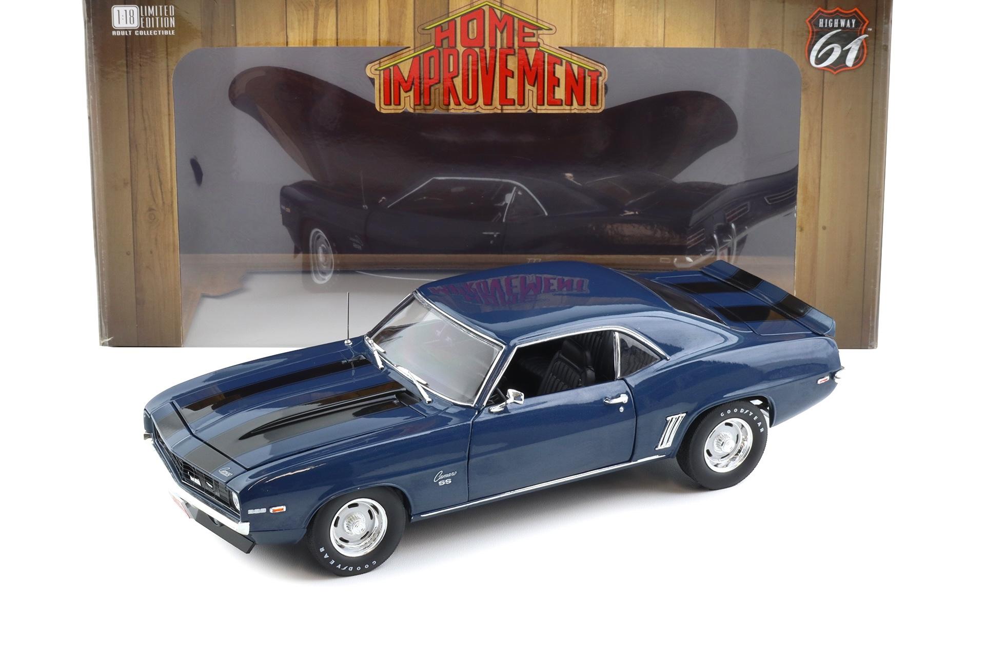 1:18 Highway61 Chevrolet Camaro SS Coupe 1969 blue HOME IMPROVEMENT