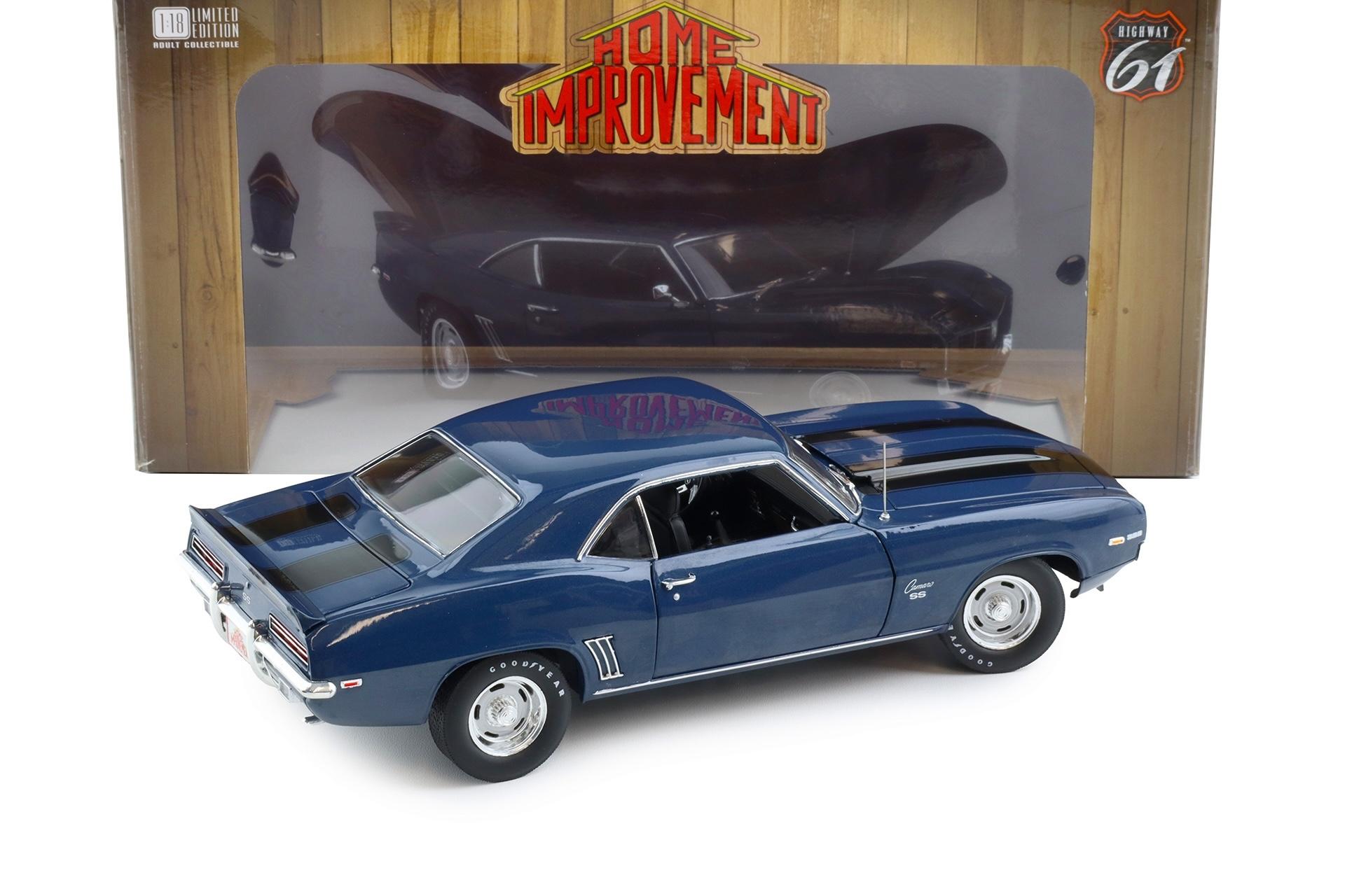 1:18 Highway61 Chevrolet Camaro SS Coupe 1969 blue HOME IMPROVEMENT