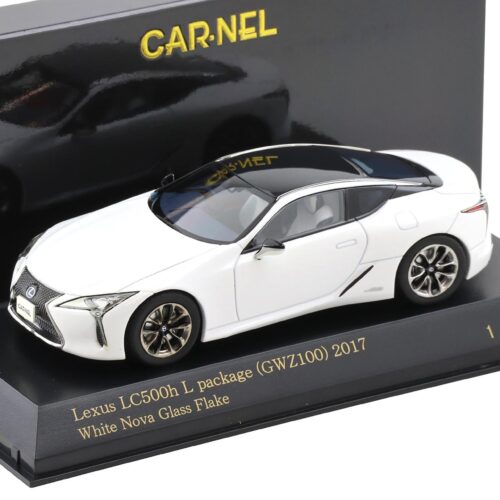 1:43 CAR-NEL by Kyosho Lexus LC500h L Package (GWZ100) 2017 white Nova