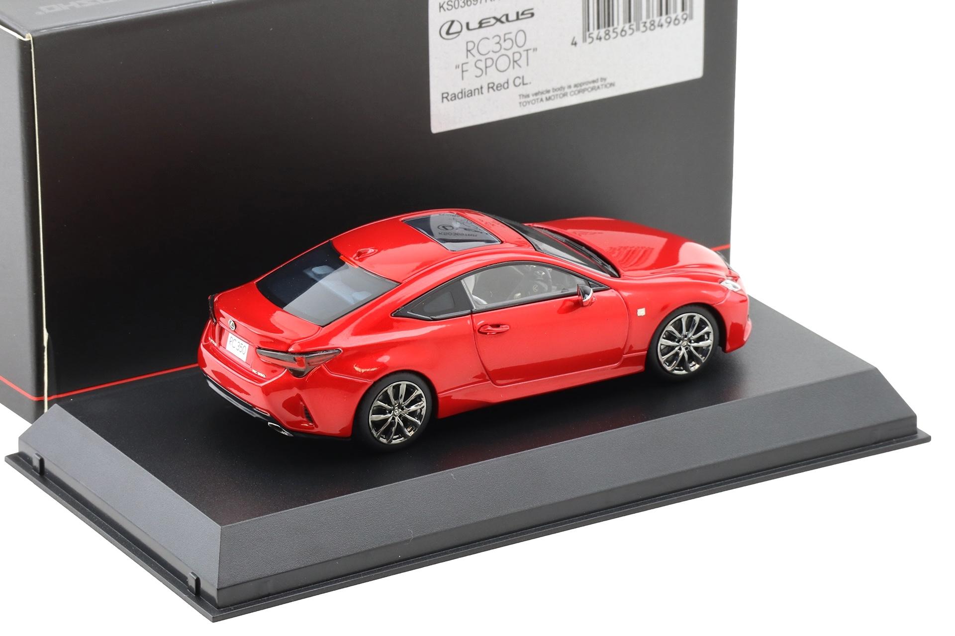 1:43 Kyosho Lexus RC350 F-Sport Coupe Radiant red metallic