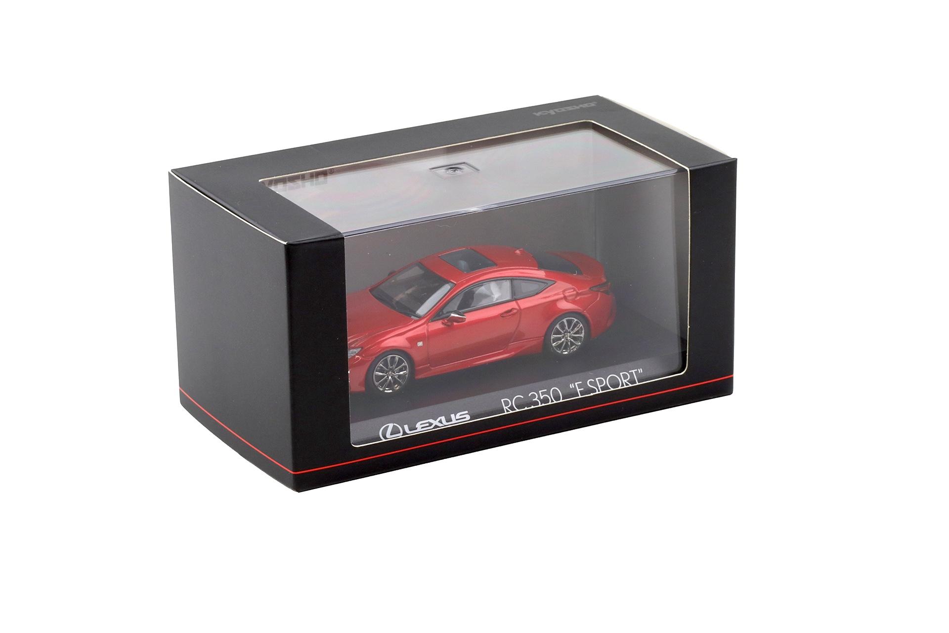 1:43 Kyosho Lexus RC350 F-Sport Coupe Radiant red metallic