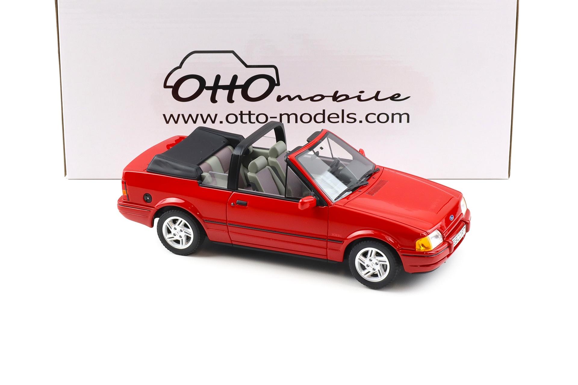1:18 OTTO mobile OT1254 Ford Escort MK4 XR3i Cabriolet Flamenco red 1986