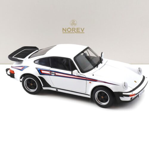 1:18 Norev Porsche 911 930 Turbo 3.3 Coupe 1980 white Martini Livery 187668