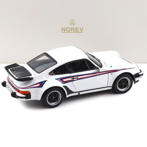 1:18 Norev Porsche 911 930 Turbo 3.3 Coupe 1980 white Martini Livery 187668