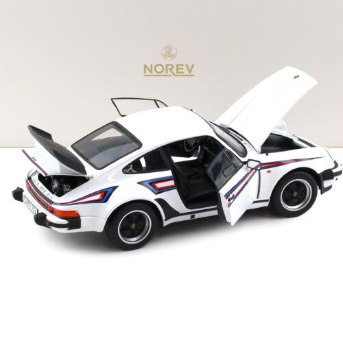 1:18 Norev Porsche 911 930 Turbo 3.3 Coupe 1980 white Martini Livery 187668