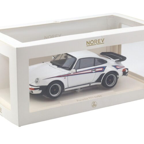 1:18 Norev Porsche 911 930 Turbo 3.3 Coupe 1980 white Martini Livery 187668