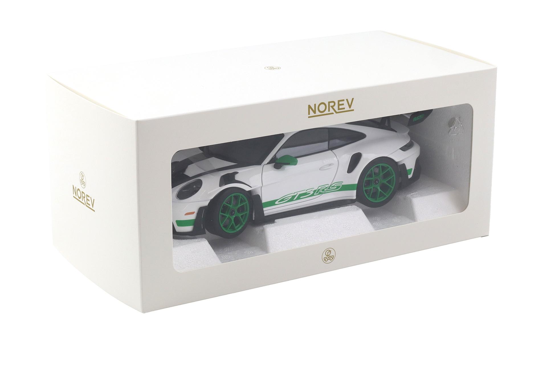 1:18 Norev Porsche 911 992 GT3 RS Weissach Package Tribute to Carrera RS 187372