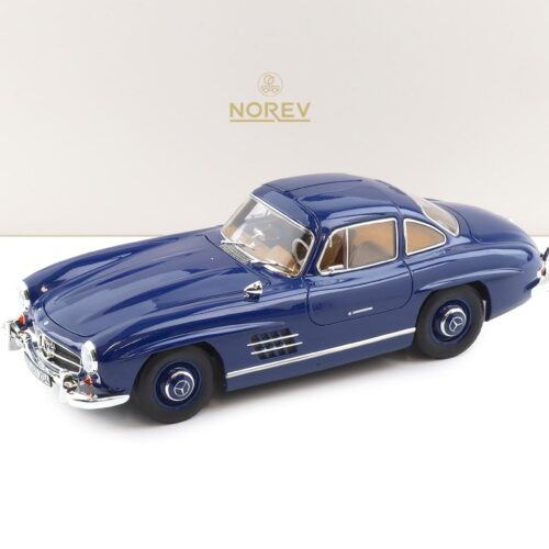 1:18 Norev Mercedes 300 SL Flügeltürer Gullwing 1954 blue/ brown interior 183852