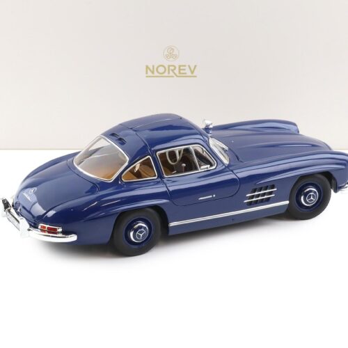 1:18 Norev Mercedes 300 SL Flügeltürer Gullwing 1954 blue/ brown interior 183852