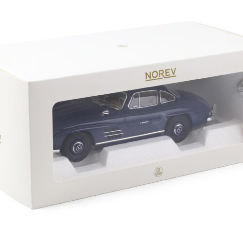 1:18 Norev Mercedes 300 SL Flügeltürer Gullwing 1954 blue/ brown interior 183852