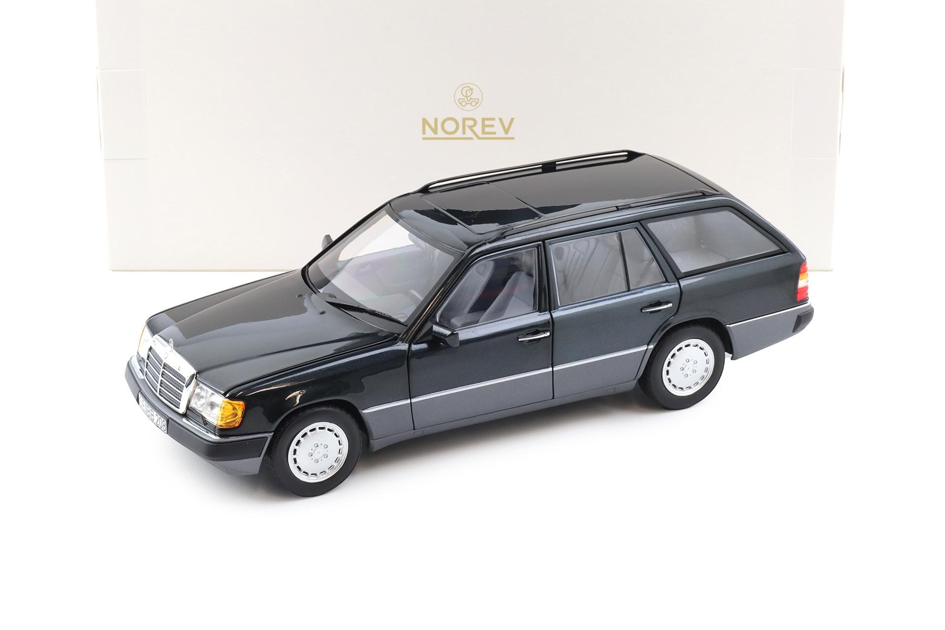 1:18 Norev Mercedes 300D T-Modell Estate S124 E-Class 1990 blue-black 183960