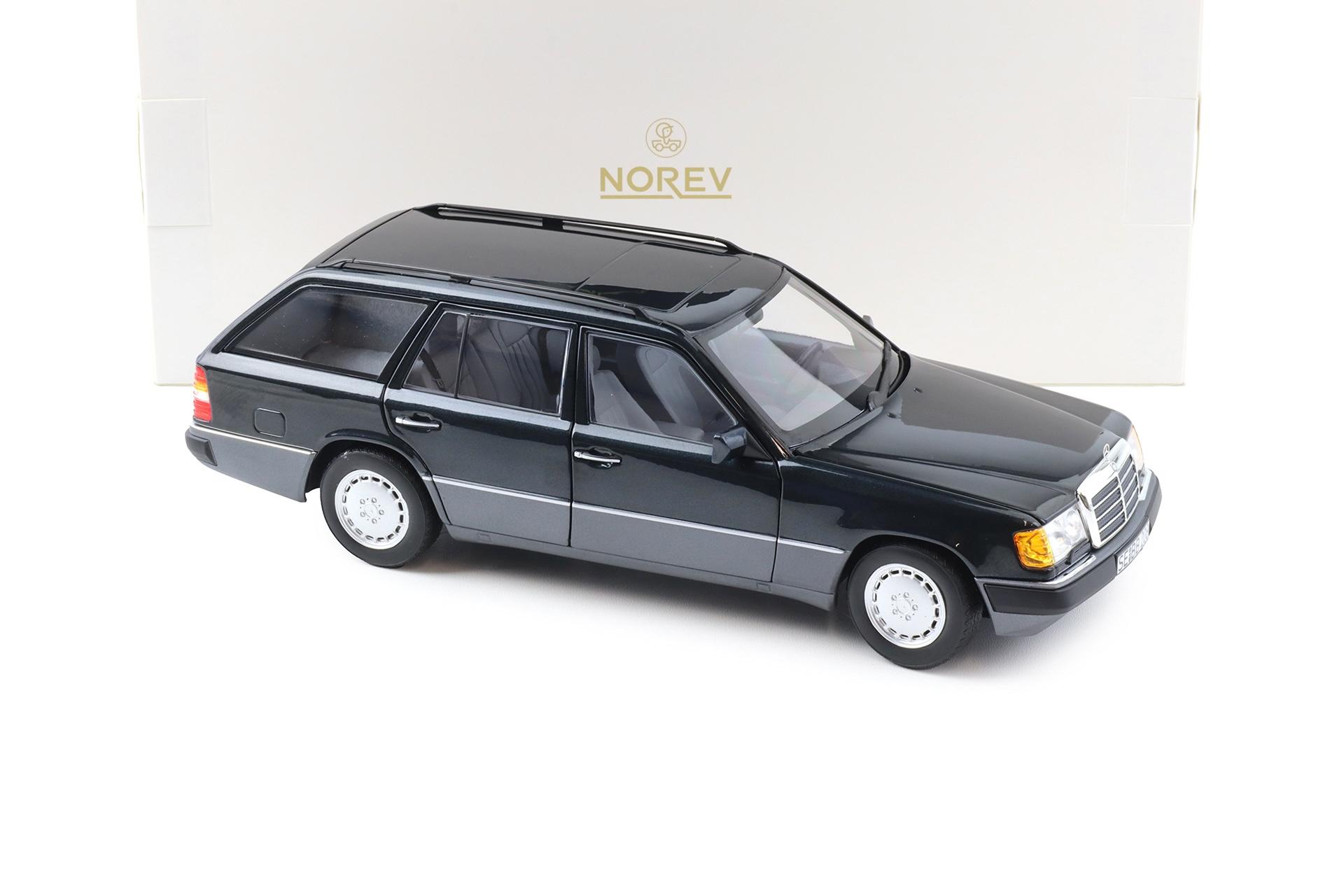 1:18 Norev Mercedes 300D T-Modell Estate S124 E-Class 1990 blue-black 183960