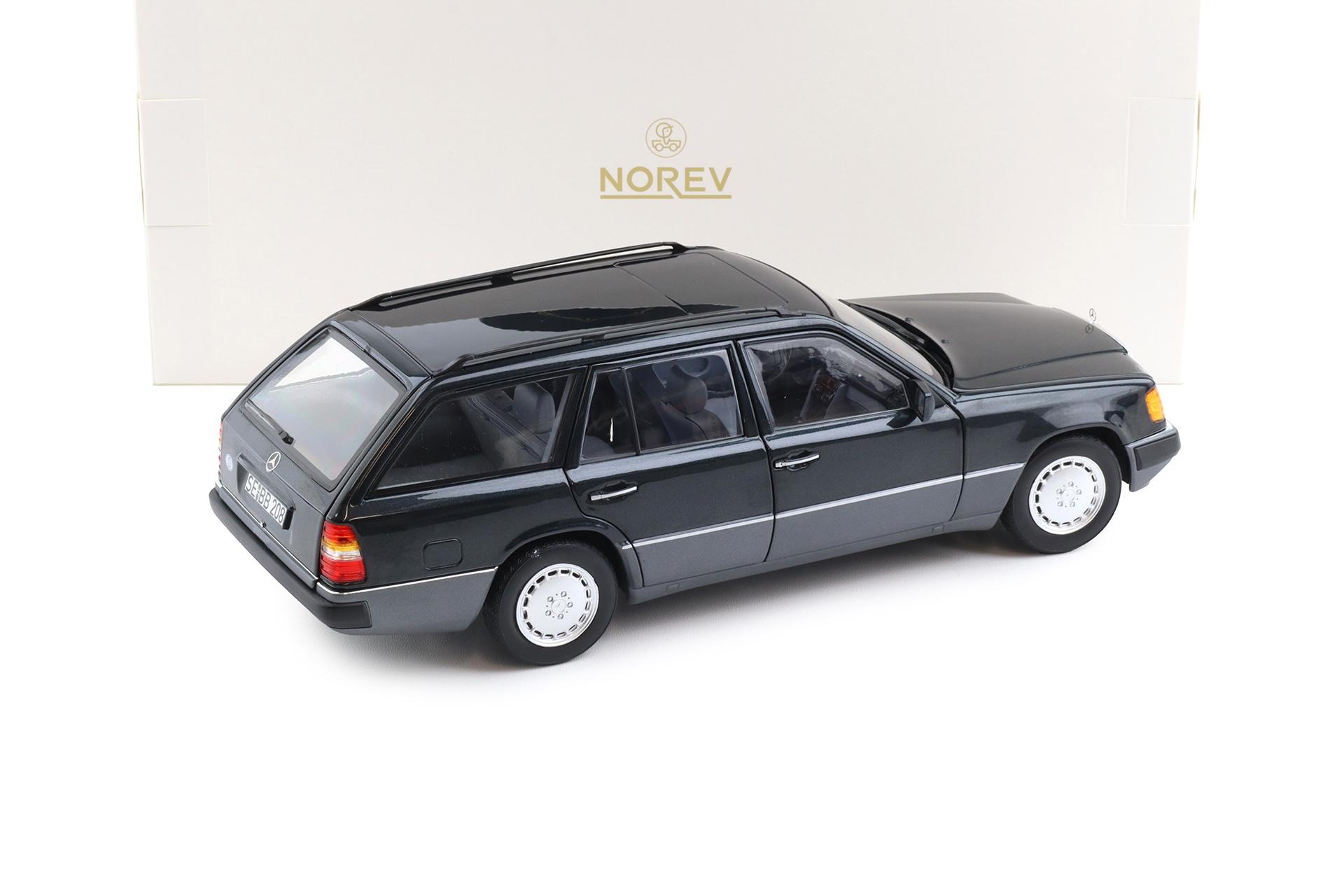 1:18 Norev Mercedes 300D T-Modell Estate S124 E-Class 1990 blue-black 183960