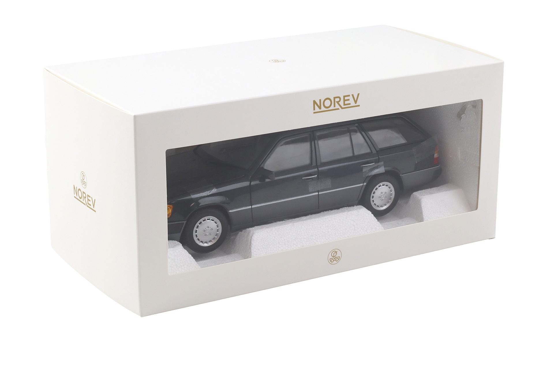 1:18 Norev Mercedes 300D T-Modell Estate S124 E-Class 1990 blue-black 183960