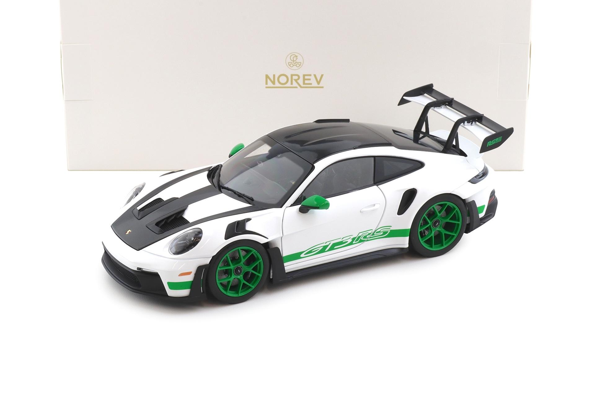 1:18 Norev Porsche 911 992 GT3 RS Weissach Package Tribute to Carrera RS 187372