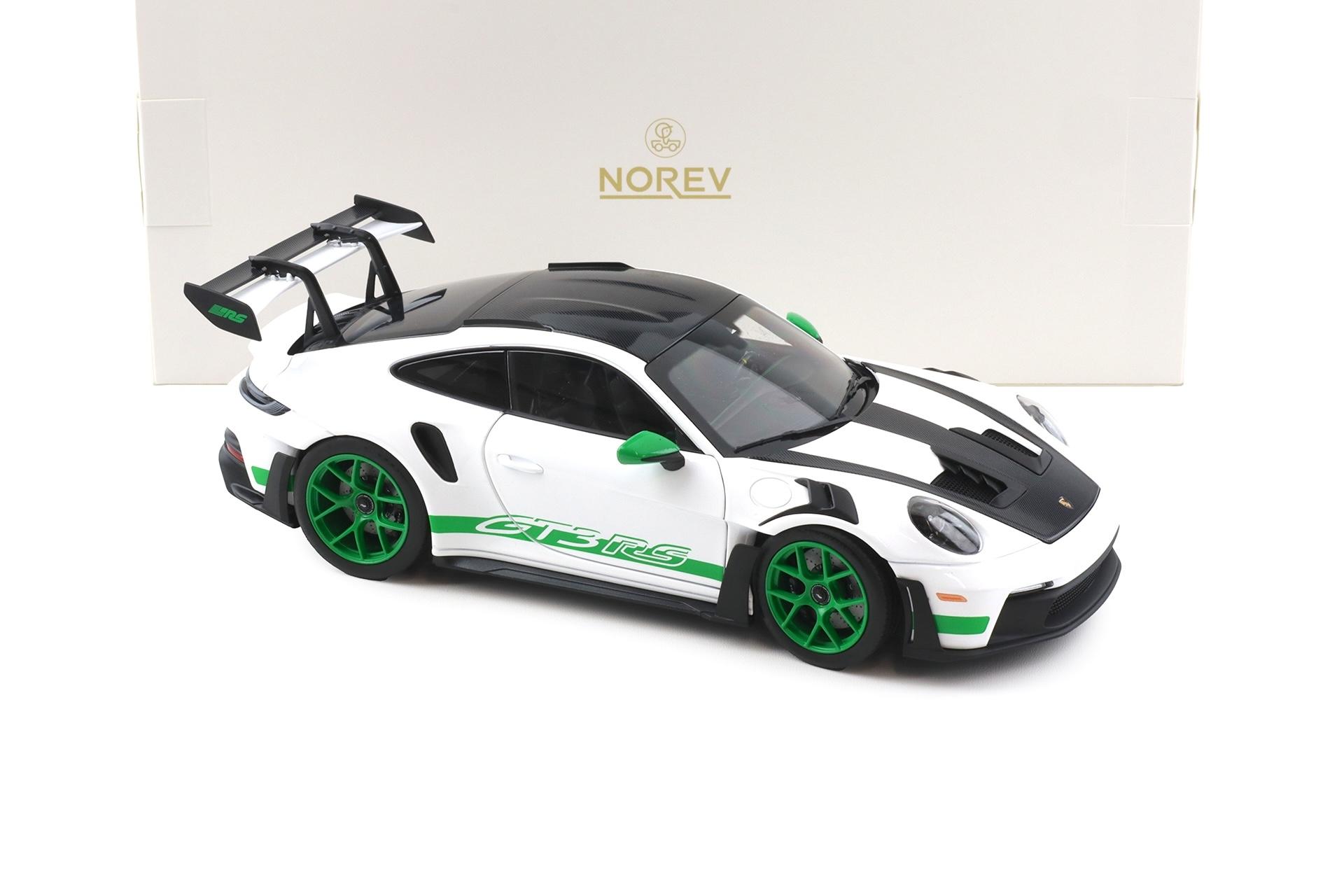 1:18 Norev Porsche 911 992 GT3 RS Weissach Package Tribute to Carrera RS 187372