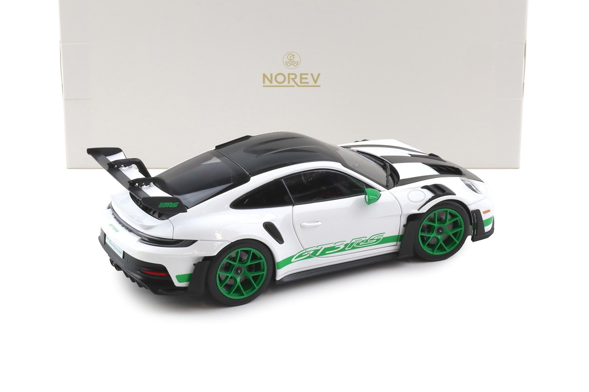 1:18 Norev Porsche 911 992 GT3 RS Weissach Package Tribute to Carrera RS 187372
