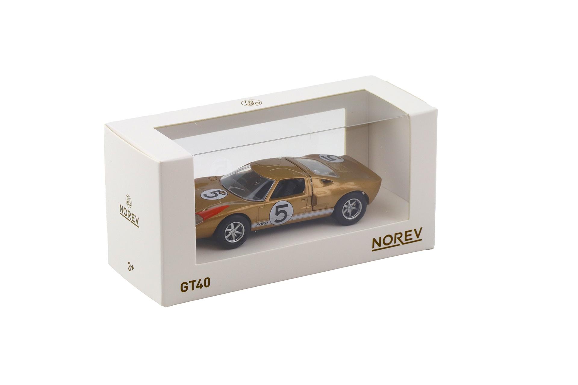 1:43 Norev Jet Car Ford GT40 Le Mans 1966 Bucknum/ Hutcherson #5