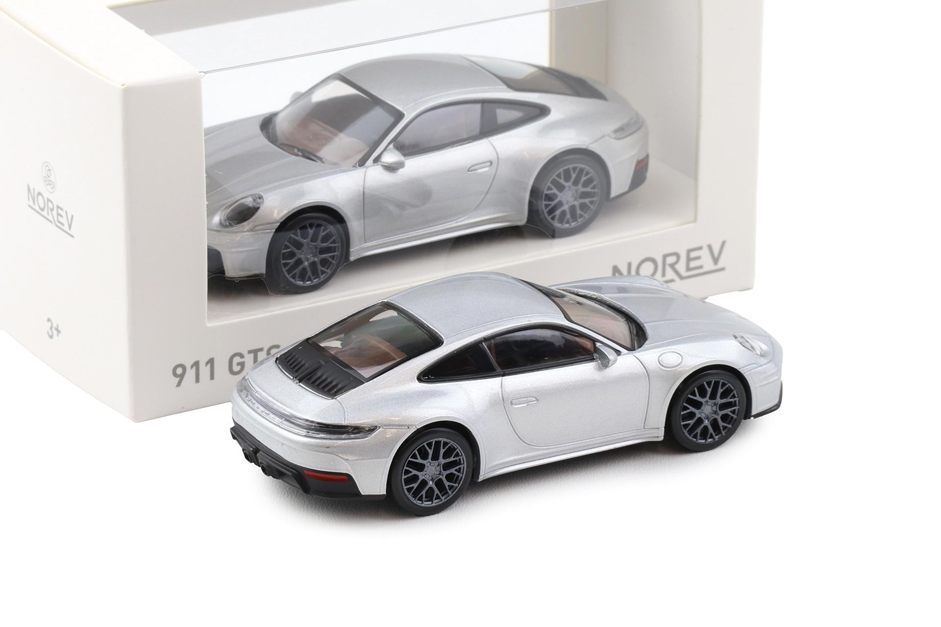 1:43 Norev Jet Car Porsche 911 992.2 Carrera GTS Coupe 2024 Polar silver