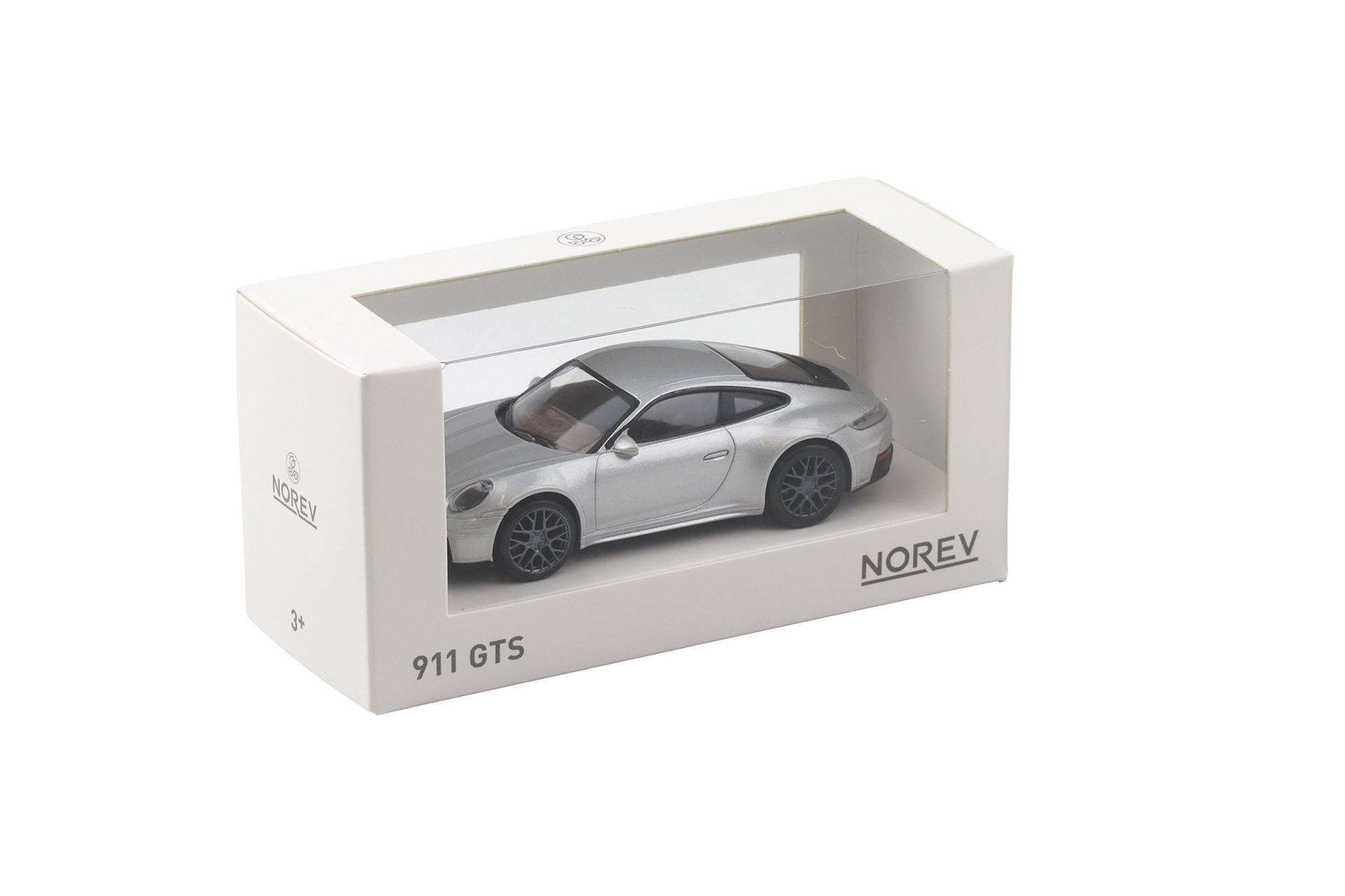 1:43 Norev Jet Car Porsche 911 992.2 Carrera GTS Coupe 2024 Polar silver