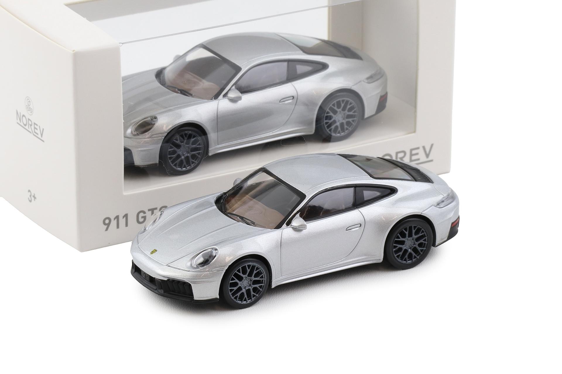 1:43 Norev Jet Car Porsche 911 992.2 Carrera GTS Coupe 2024 Polar silver