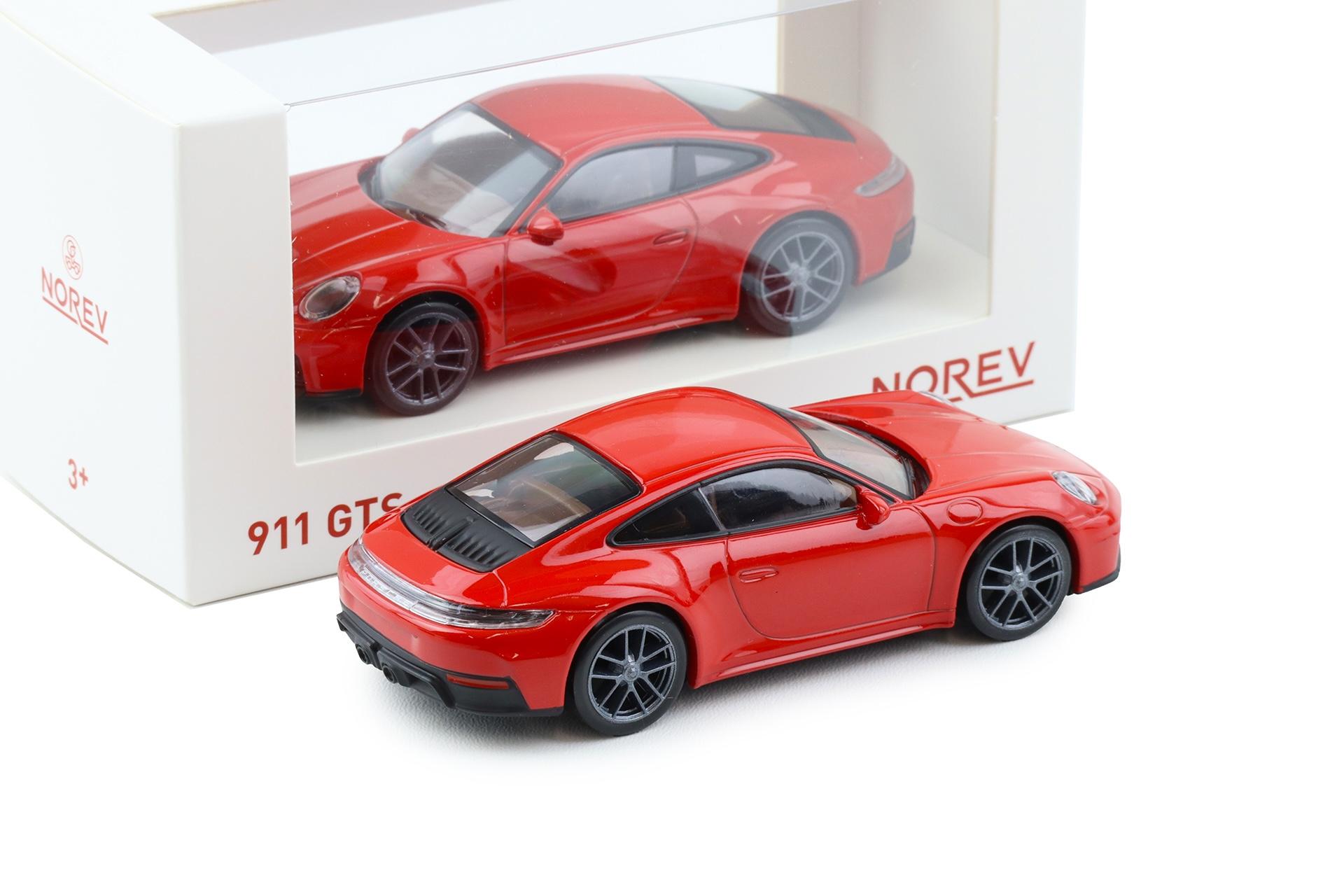 1:43 Norev Jet Car Porsche 911 992.2 Carrera GTS Coupe 2024 Carmin red