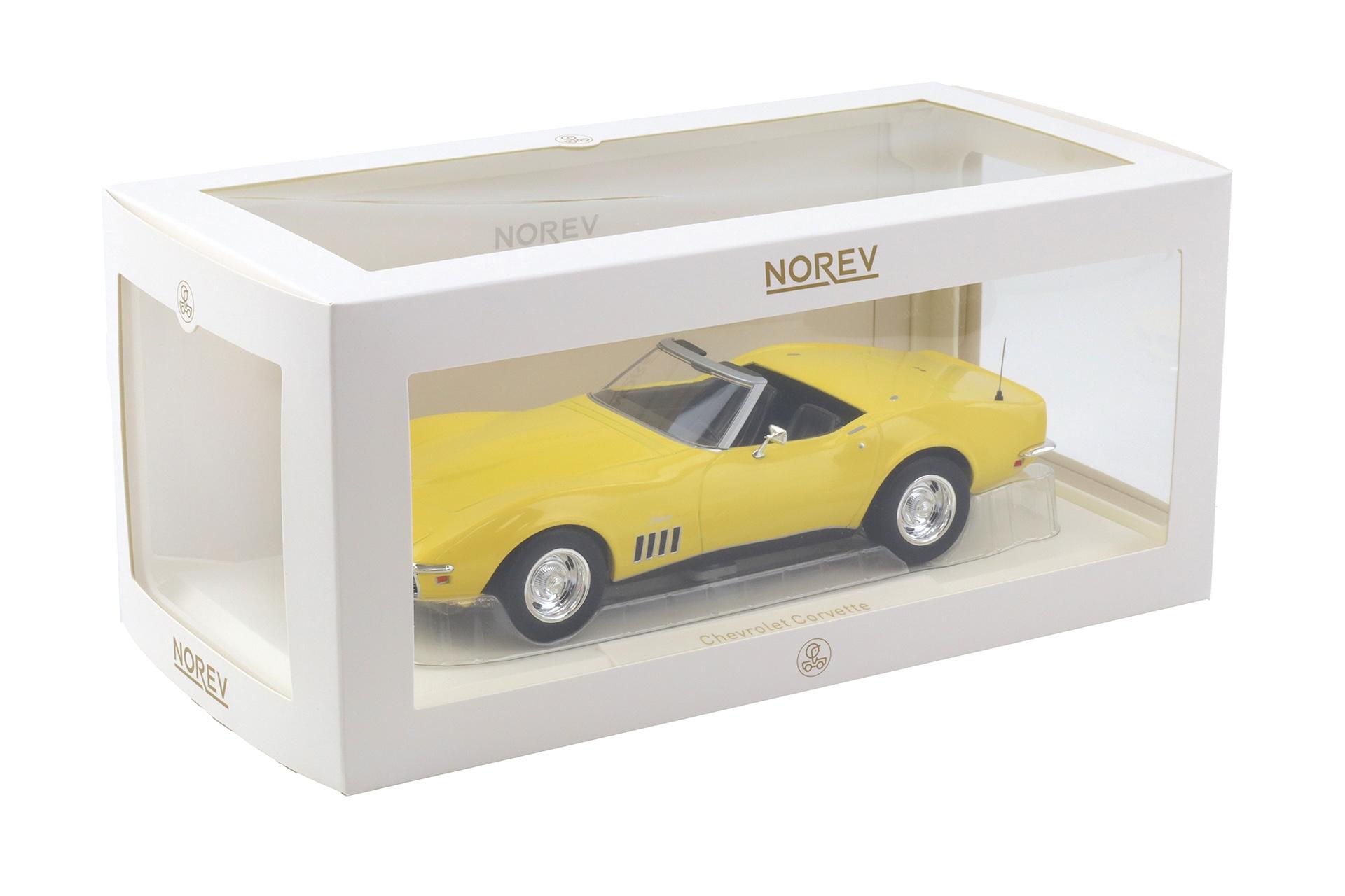 1:18 Norev Chevrolet Corvette C3 Convertible 1969 Daytona yellow