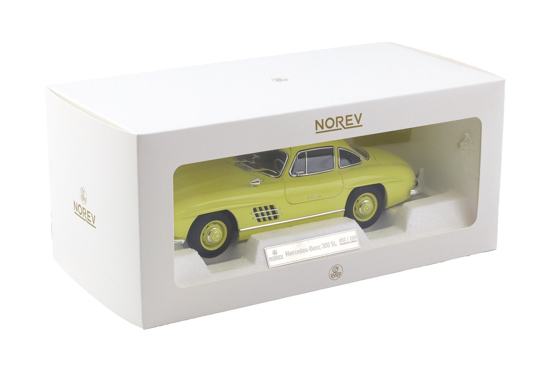 1:18 Norev Mercedes 300 SL Flügeltürer Gullwing 1954 Fantasy yellow - Limited 200 pcs.