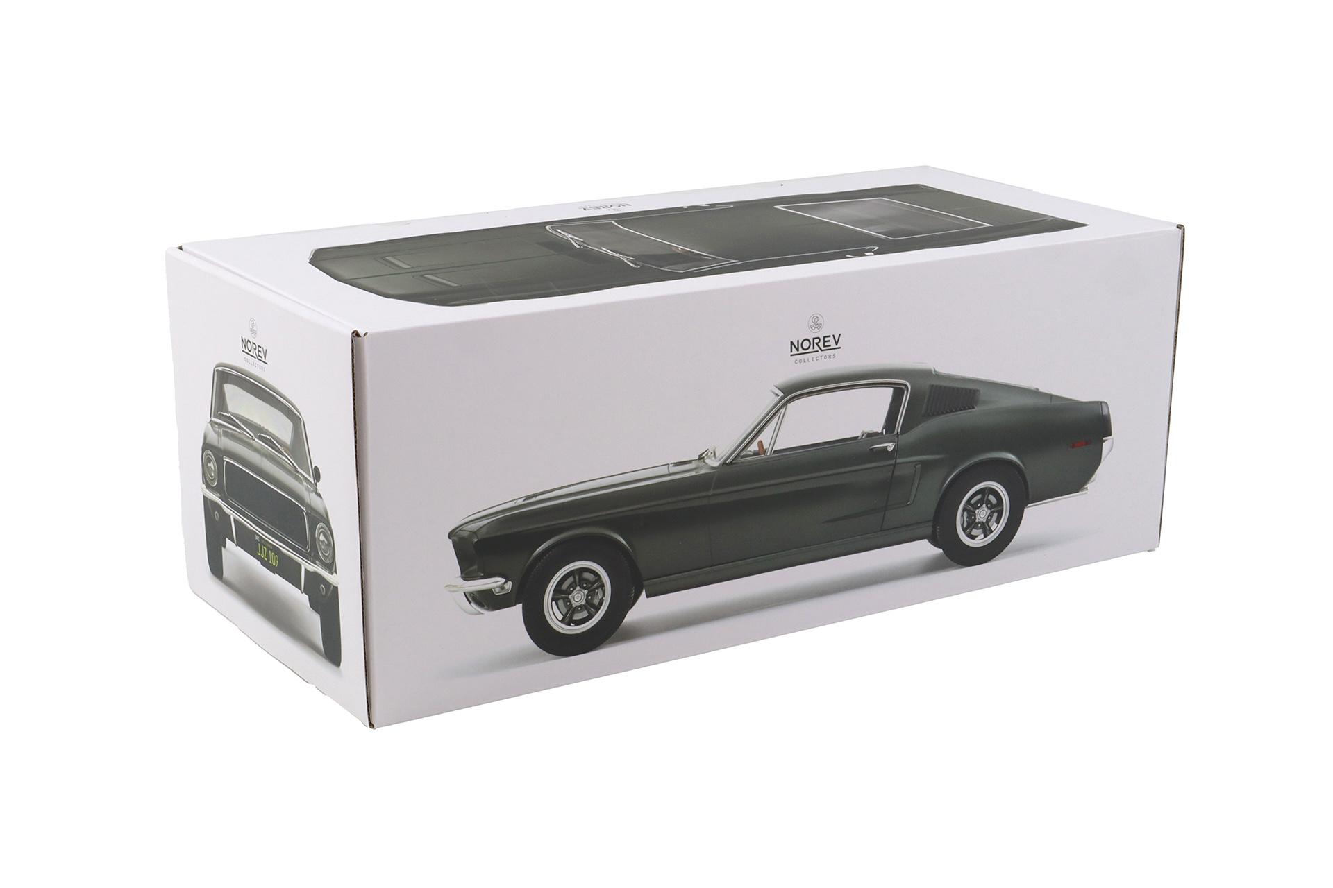1:12 Norev Ford Mustang Fastback Coupe 1968 Satin green metallic BULLITT