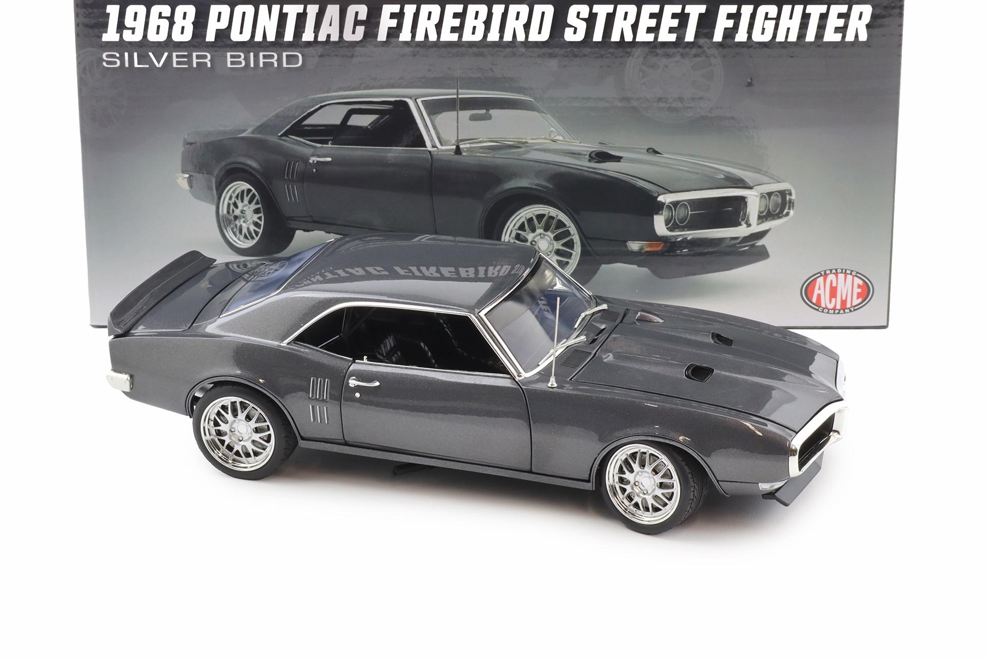 1:18 ACME 1968 Pontiac Firebird Street Fighter Silver Bird