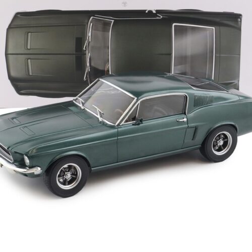 1:12 Norev Ford Mustang Fastback Coupe 1968 Satin green metallic BULLITT
