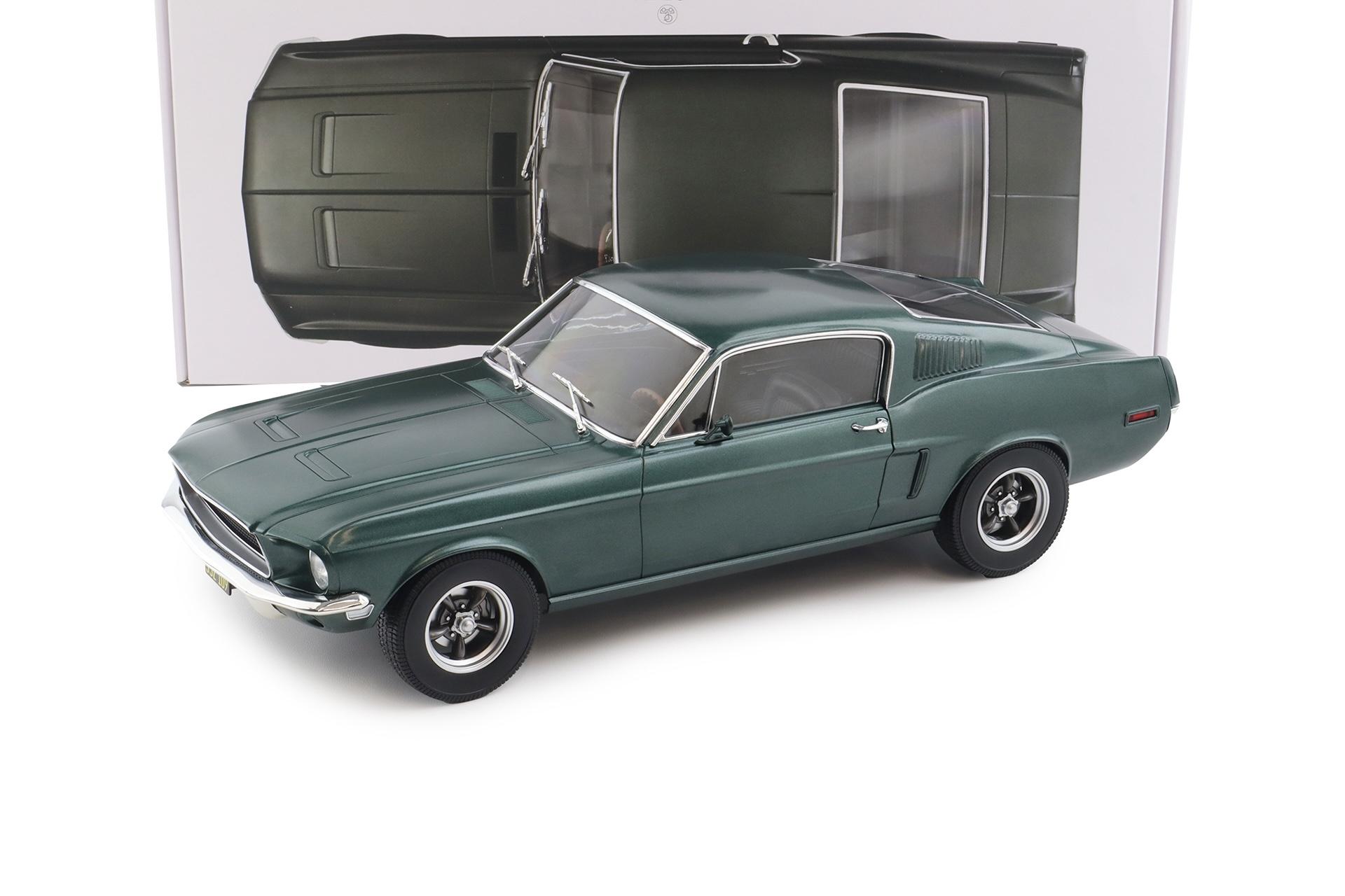1:12 Norev Ford Mustang Fastback Coupe 1968 Satin green metallic BULLITT