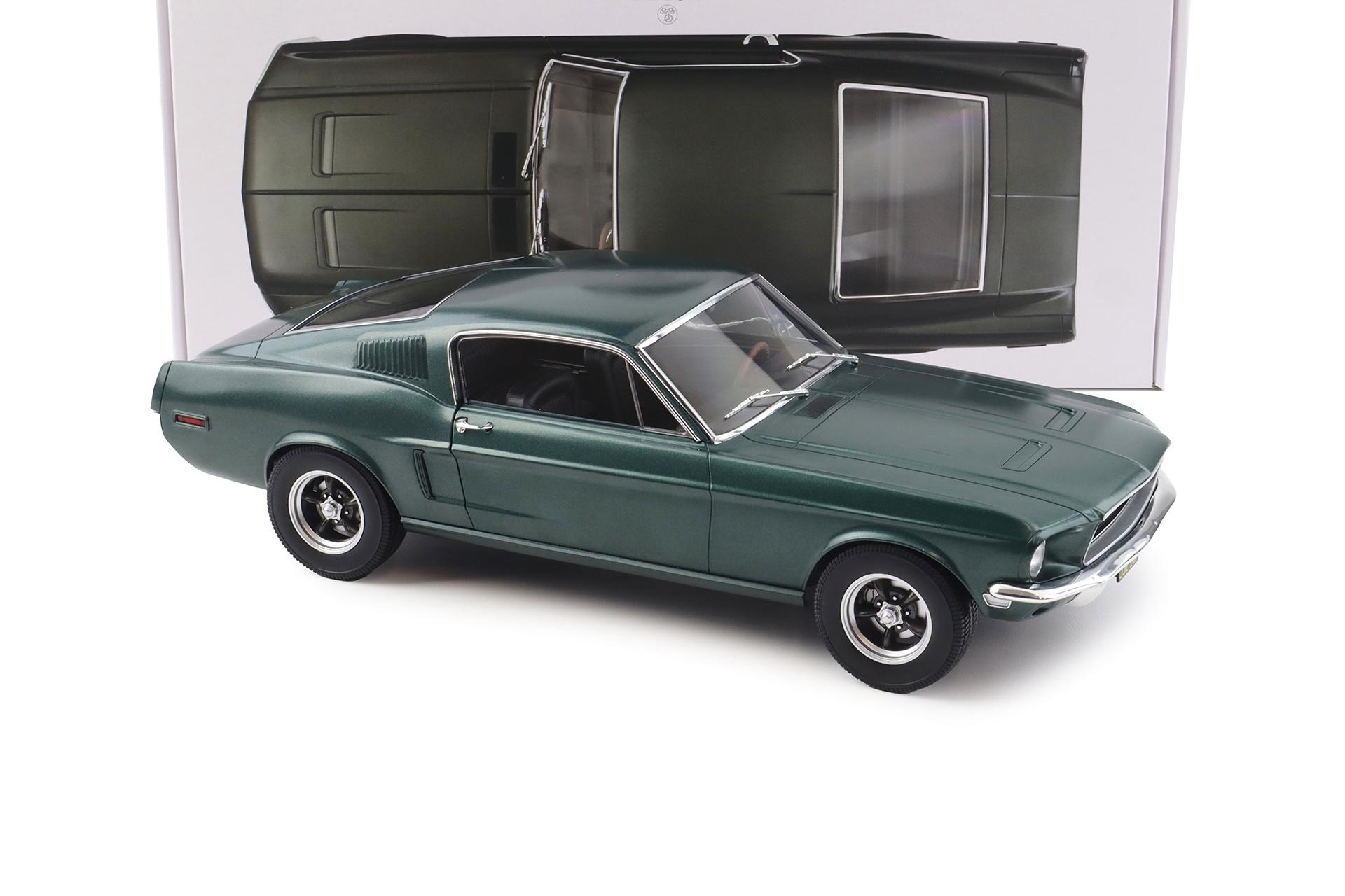 1:12 Norev Ford Mustang Fastback Coupe 1968 Satin green metallic BULLITT